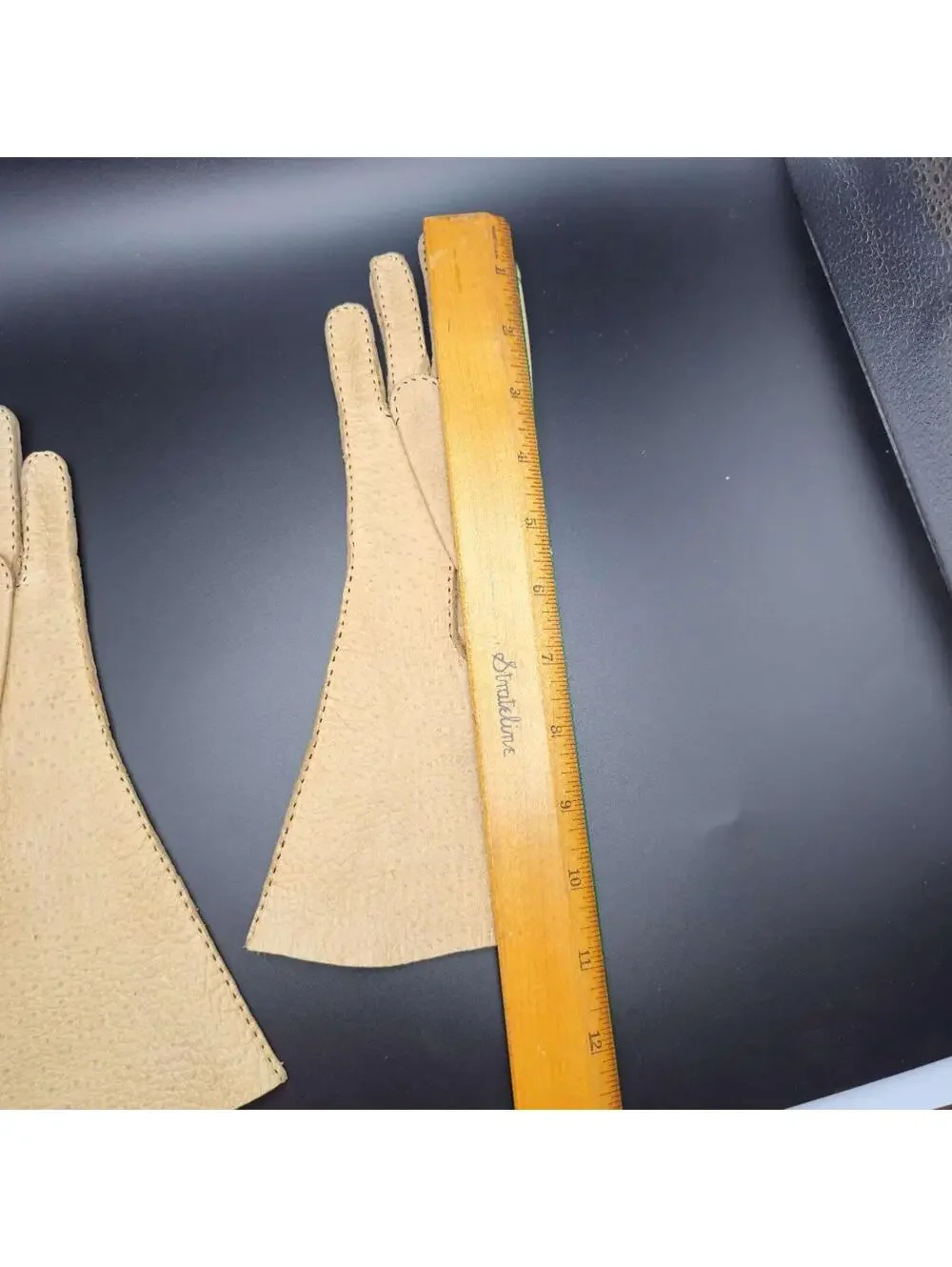 Vintage 1940's Vallet Paris Pigskin Leather Gloves Size 6.5